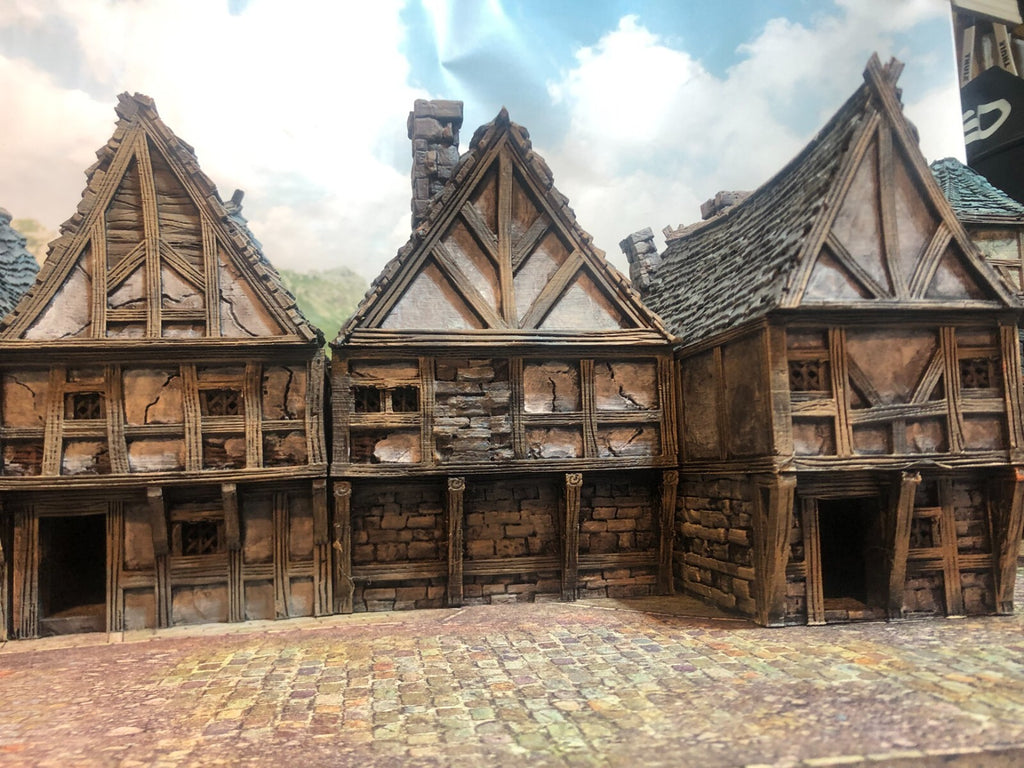 Timber Frame Row Houses   with Bits - Home Units for Village or Hamlet