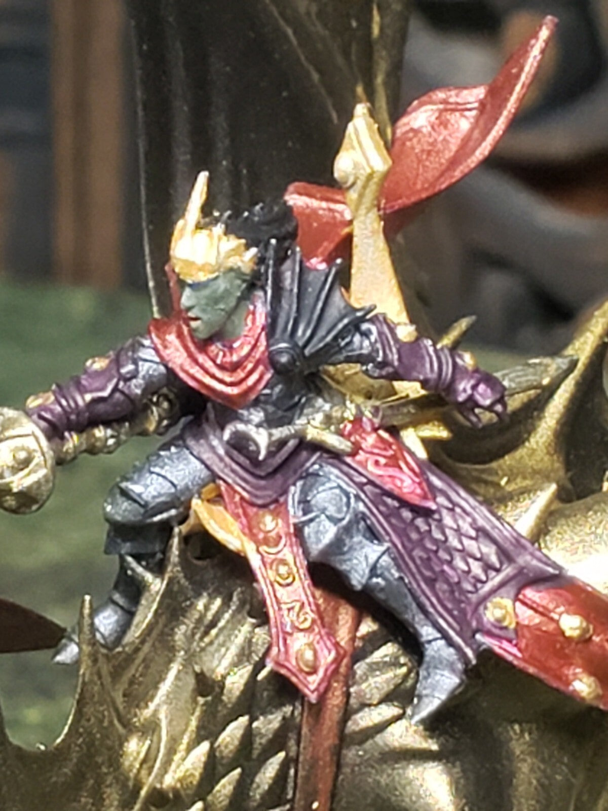 Elven Lord Mounted on Dragon