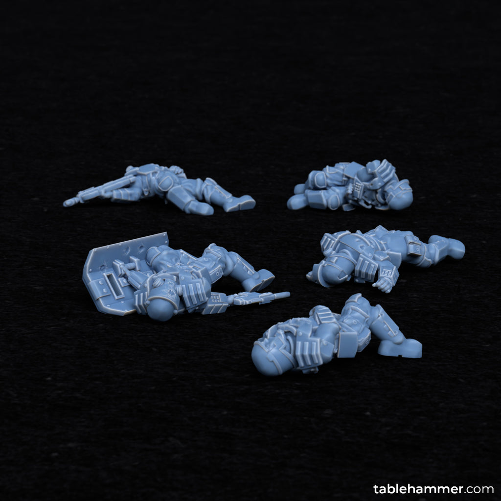 Security staff casualties - gore corpses for scenery - Human Bodies and Cadavers