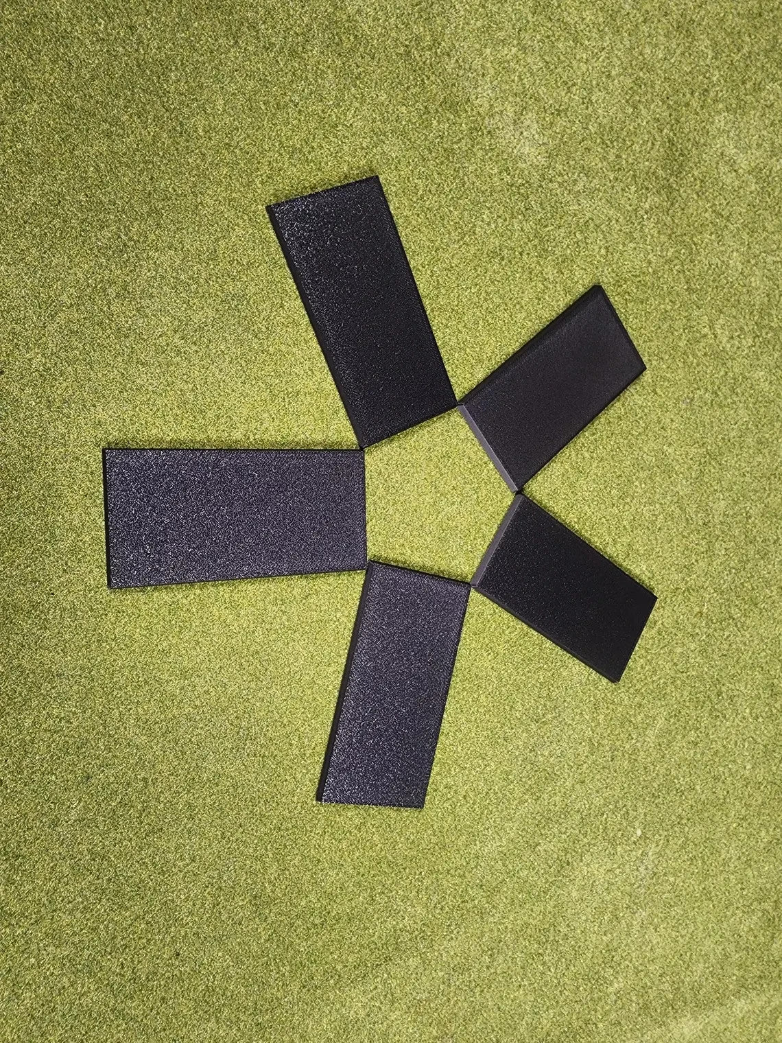 50x100mm Square Bases - Plain Beveled Bases - Wargaming Old School Bases