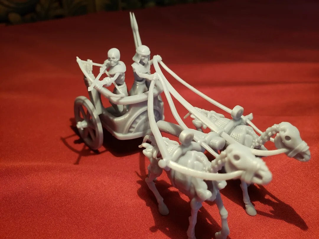 Ancient Charioteers - Skeleton Tomb Chariots - Desert Undead
