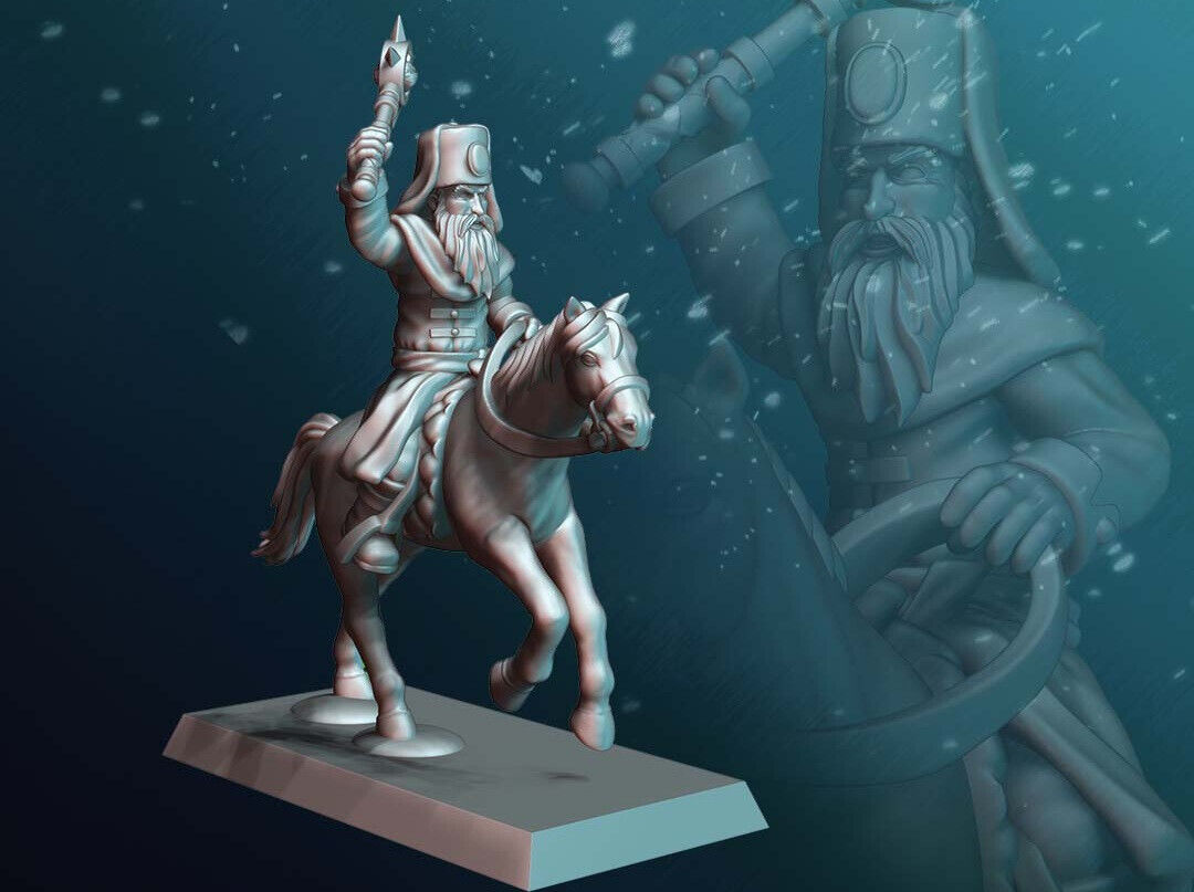 Cleric of Ursus - Slavic Battle Priest on Horse