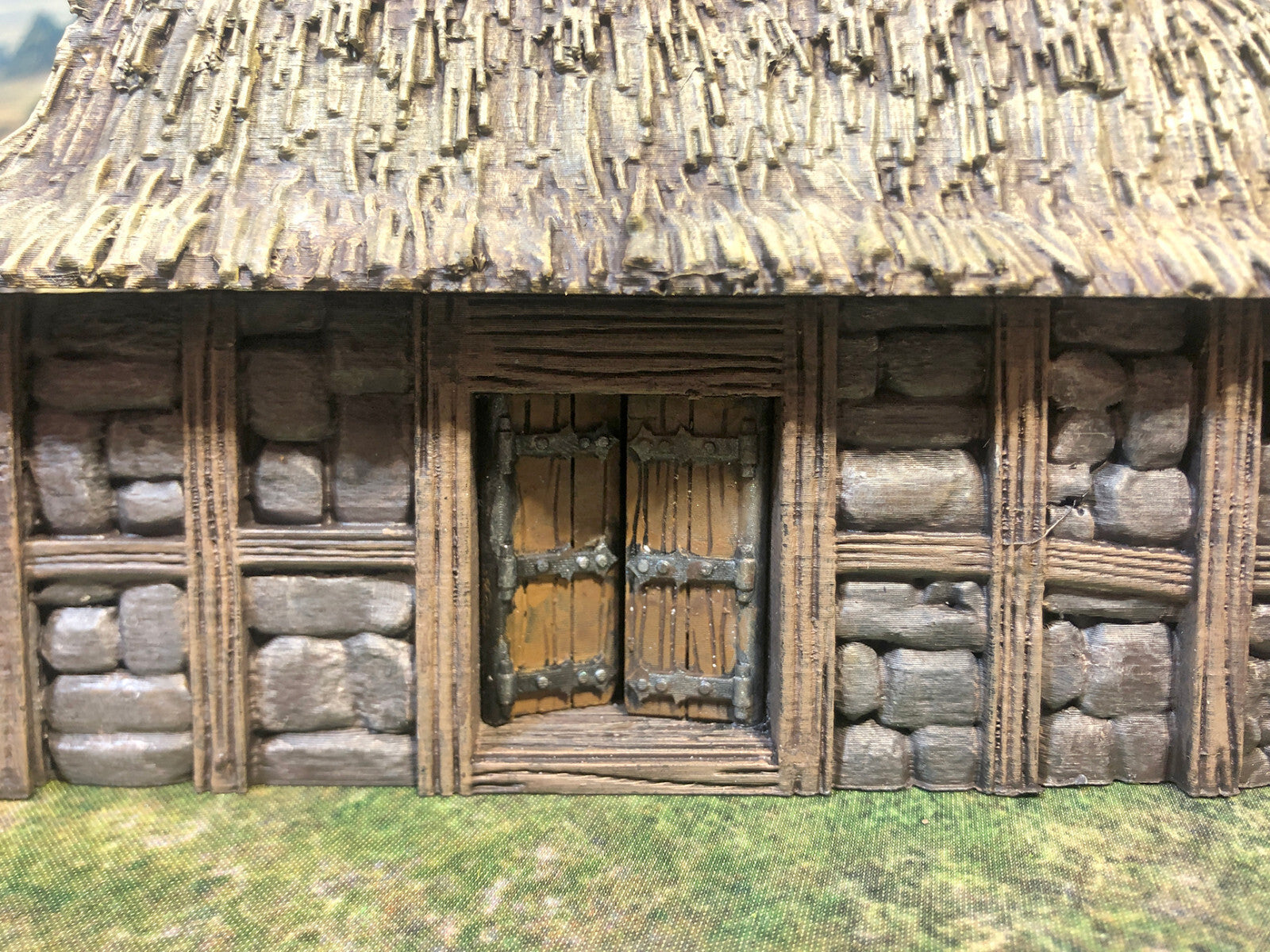 Rural Peasant Village - Dark Age Grass Huts - Country Hamlet Tabletop Terrain