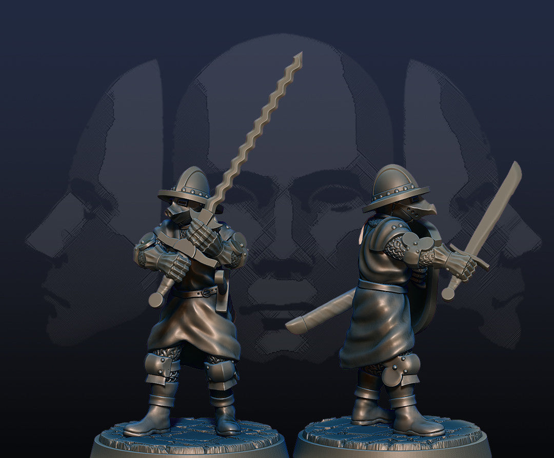 Glassian Swordsmen - Elite Human Armored Infantry - Gothic Knights