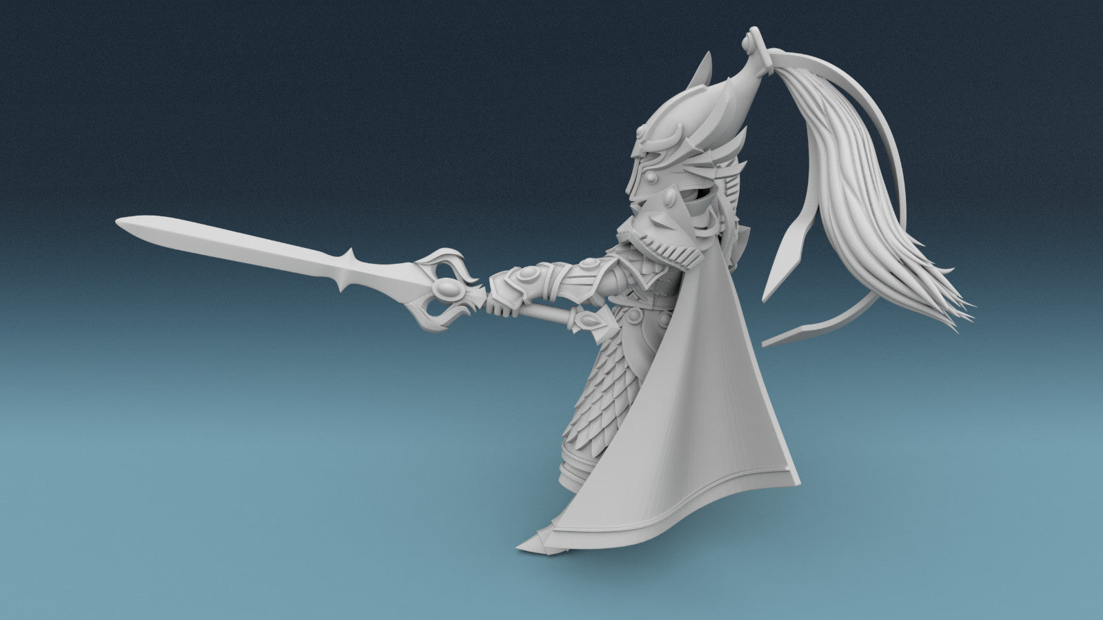 Elven Master of Dual Wielded Swords - Noble Elf Gladiator