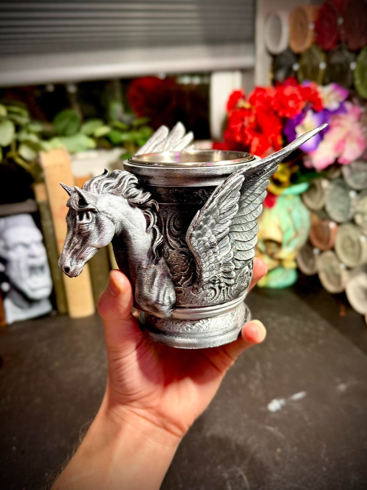 Pegasus Cup - Cosplay - DnD Gift  - Fantasy Chalice (unpainted)