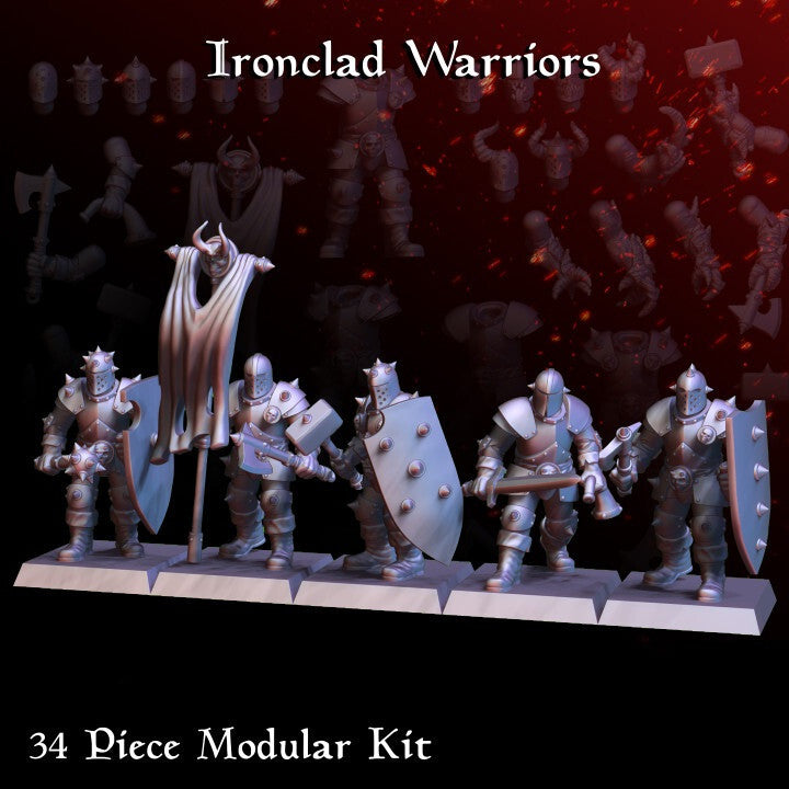 Ironclad Warriors - Chaos Loving Warriors - Dark Knights on Foot - Spike armor