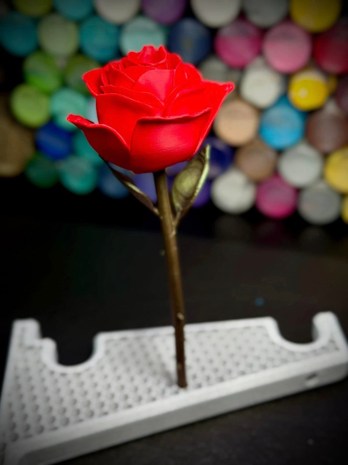 Rose with Stem - Evergreen Home Decor (unpainted)