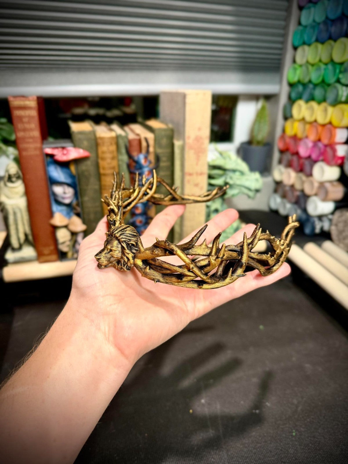 Lion Tiara - Cosplay - DnD Gift - Renaissance Crown (unpainted)