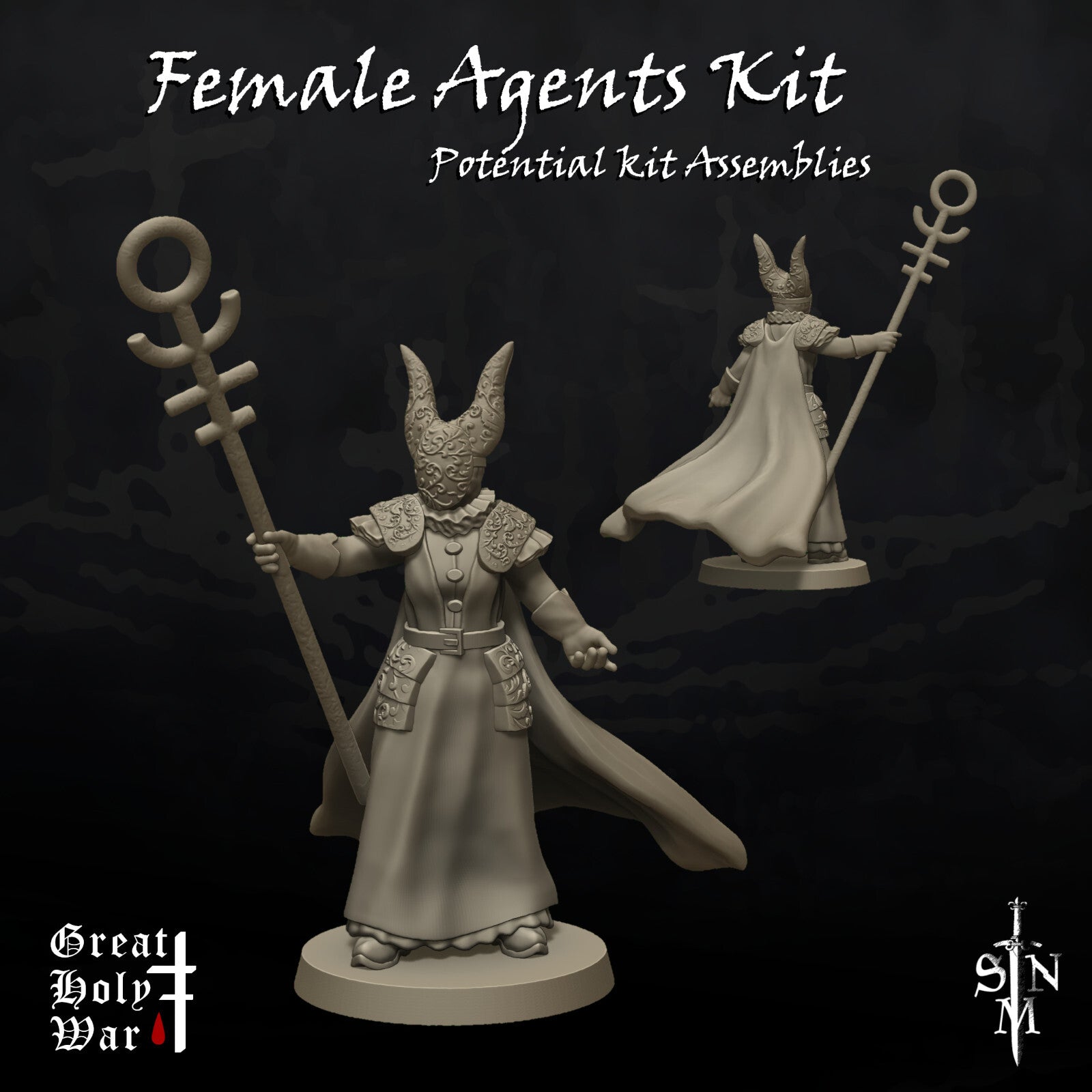Great Holy War: Female Agents Kit - Bomb Witch - Medic - Trench Crusaders