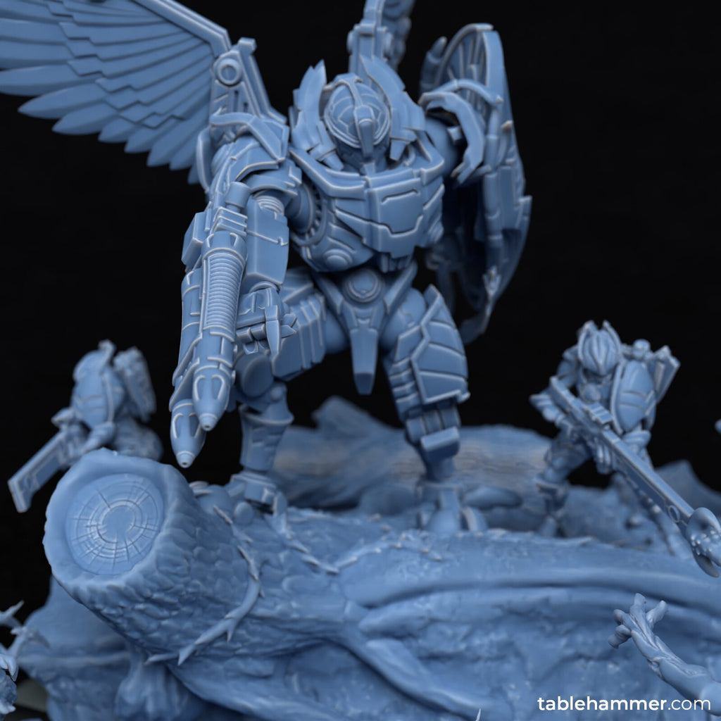 Hold the Line – Cinematic 3D printable sci-fi diorama