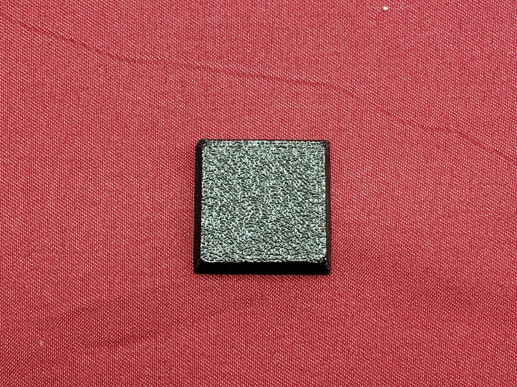 20mm Square Bases - Plain Beveled Bases - Wargaming Old School Bases