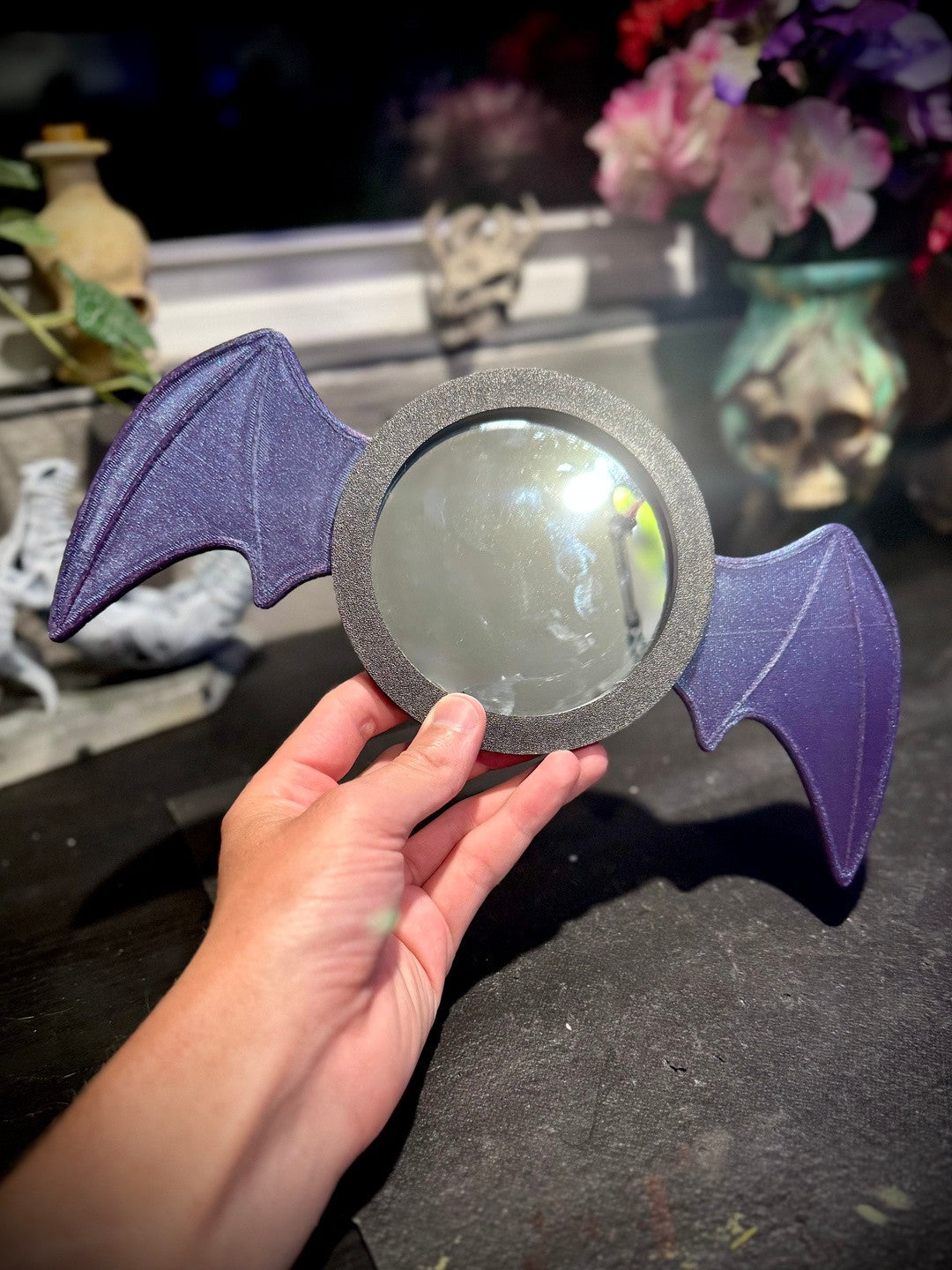 Bat Hand Wall Mirror - Bruce Wayne's Favorite Mirror (unpainted)