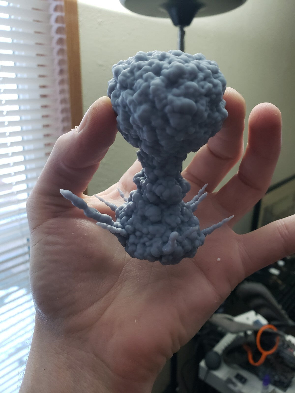 Nuclear Explosion Atom Bomb Tabletop DnD or Warhammer Prop (unpainted)