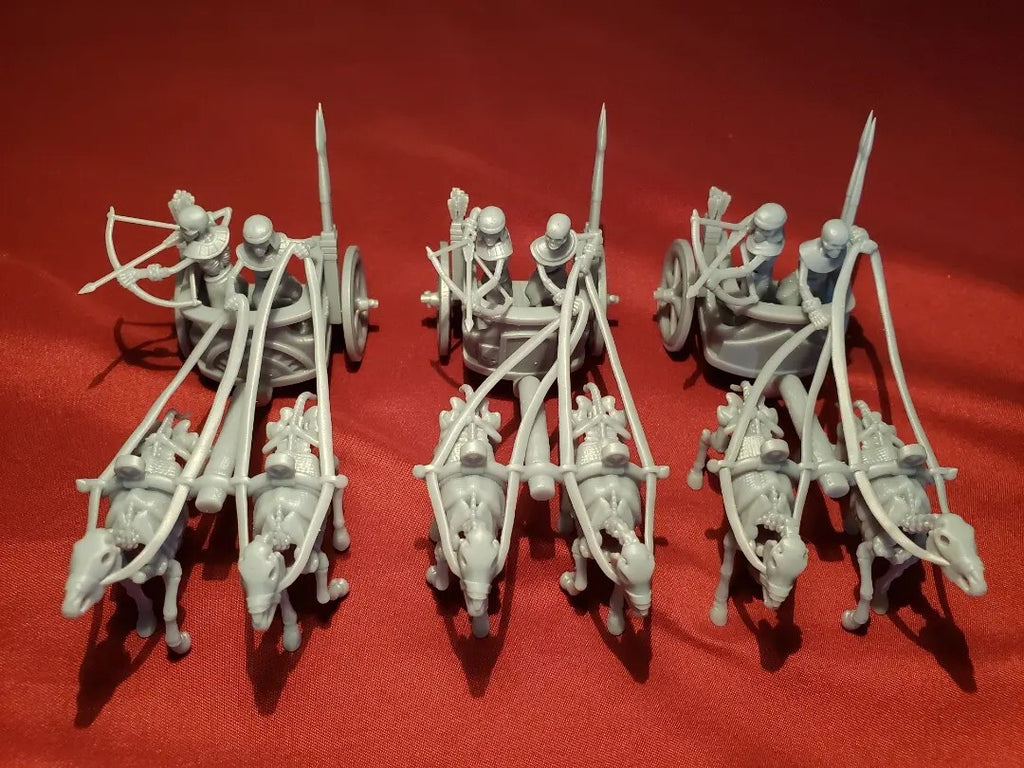 Ancient Charioteers - Skeleton Tomb Chariots - Desert Undead
