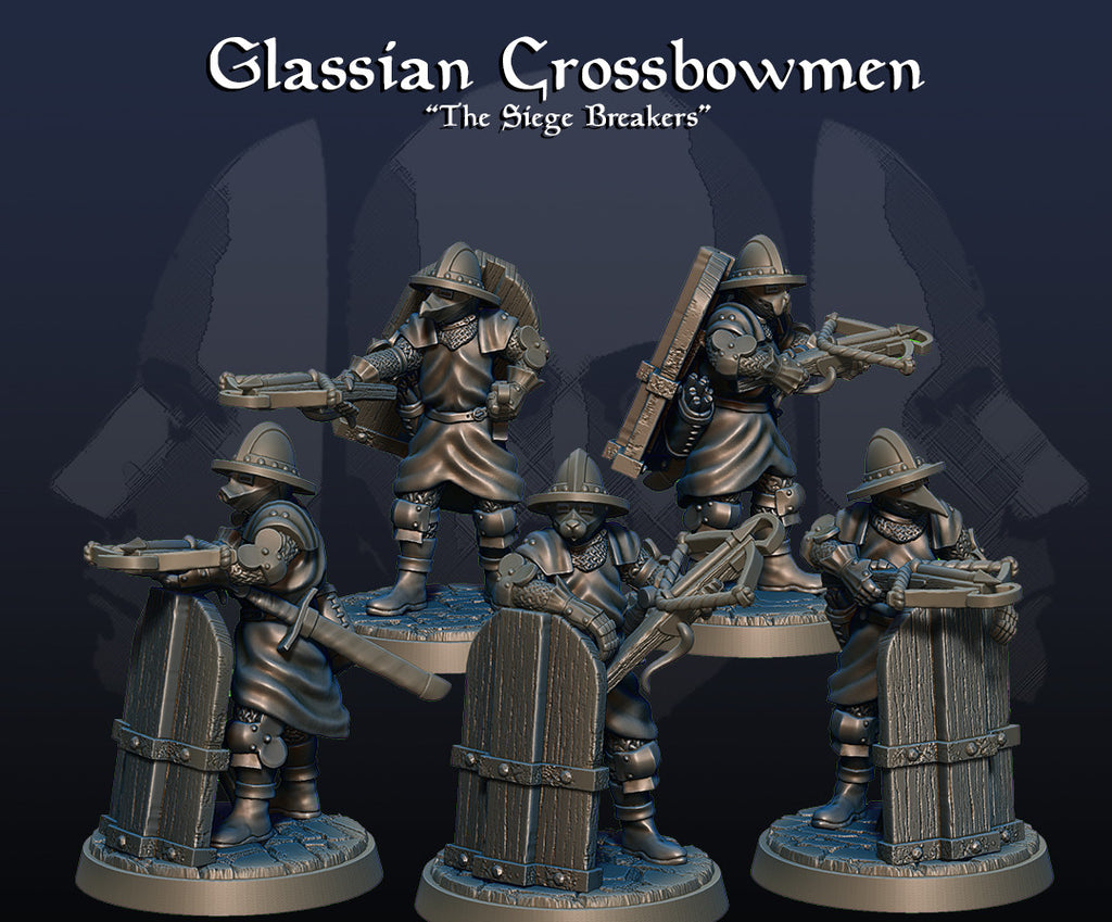 Glassian Crossbowmen - Pavise Crossbowmen Infantry