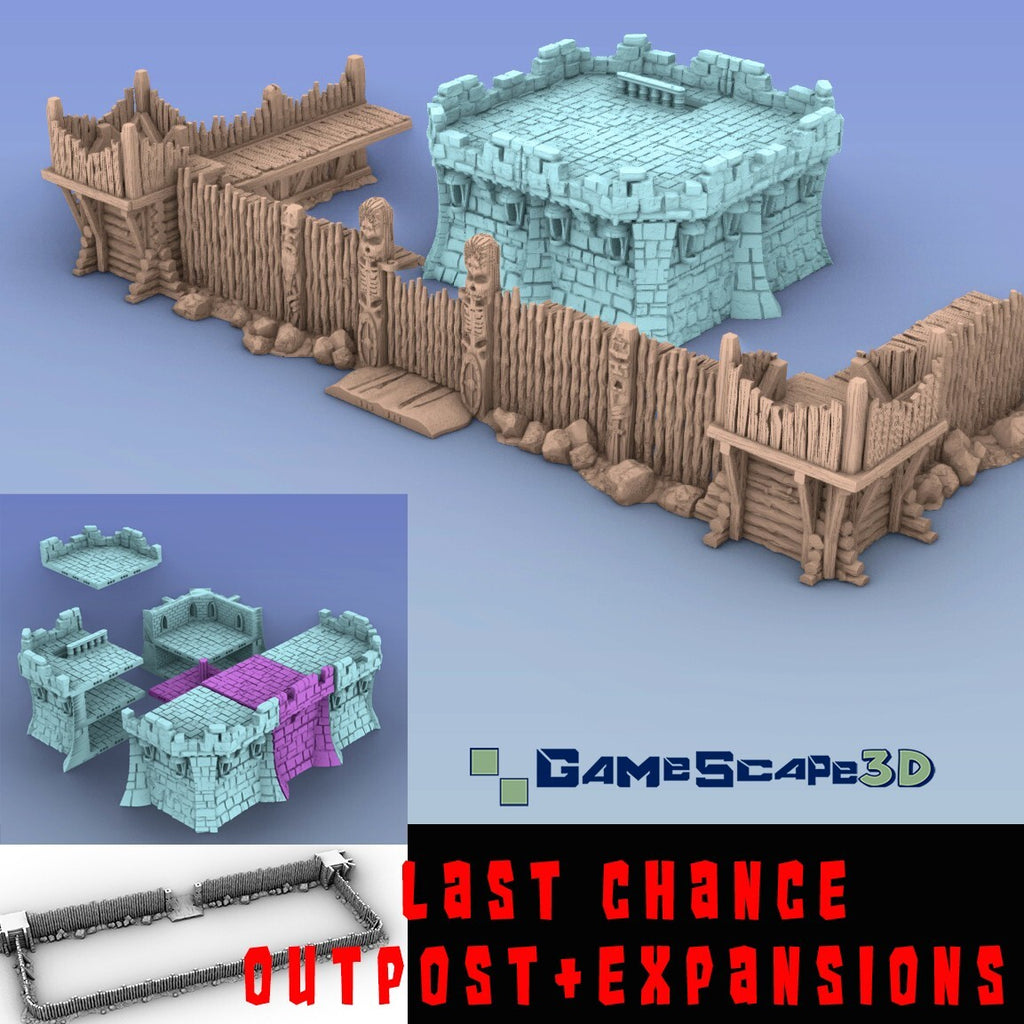 Last Chance Outpost with ALL Expansions TErrain Building
