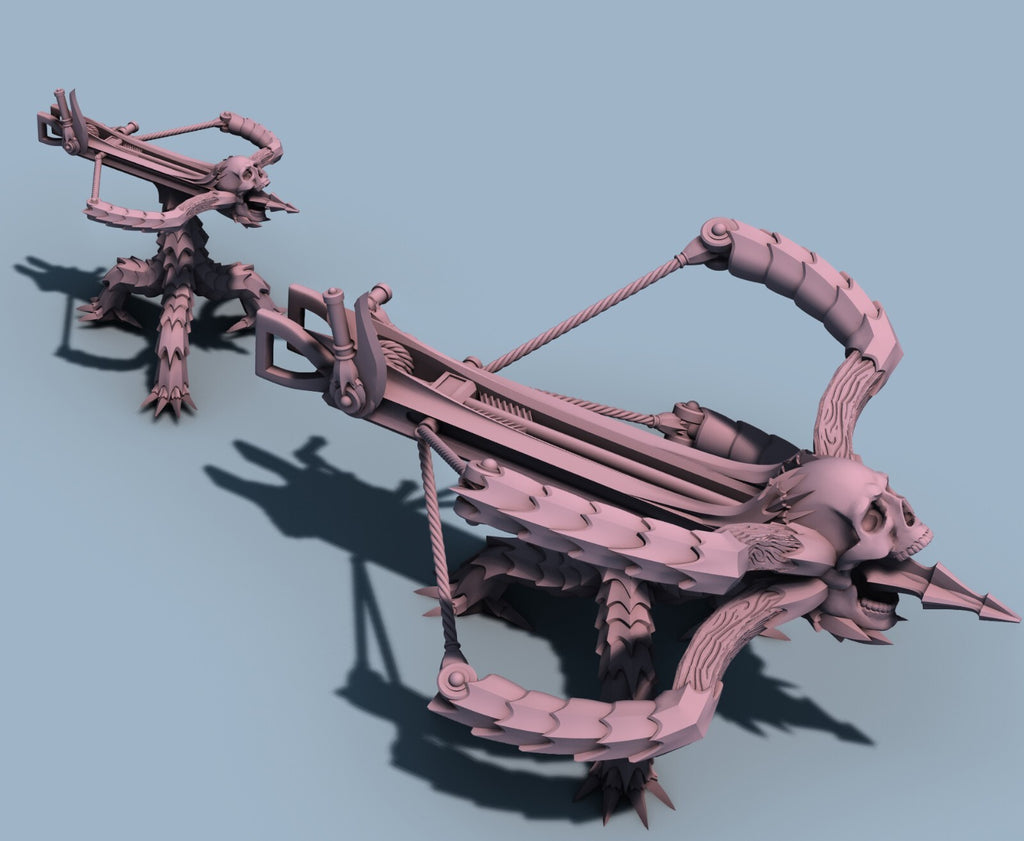 Dark Elf Underdark Ballista - Mini Shooter with Arrow - Small Archery Weapon