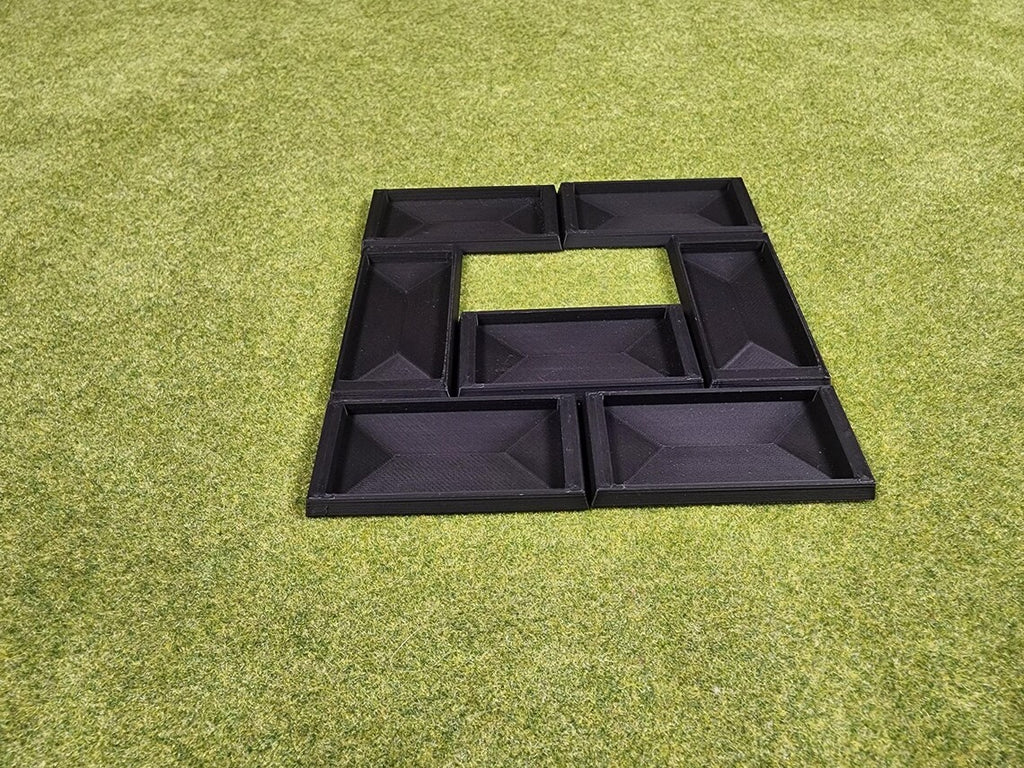 25x50mm Square to 30x60mm Square Base Adapters - Base Conversions Wargaming