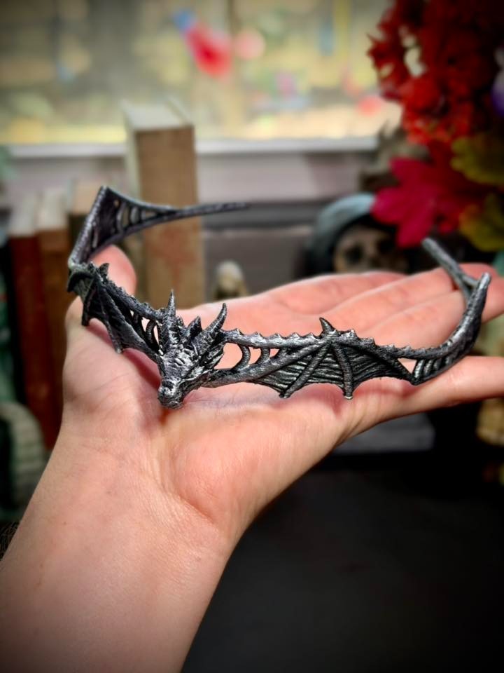 Dragon Tiara - Cosplay - DnD Gift - Renaissance Crown (unpainted)