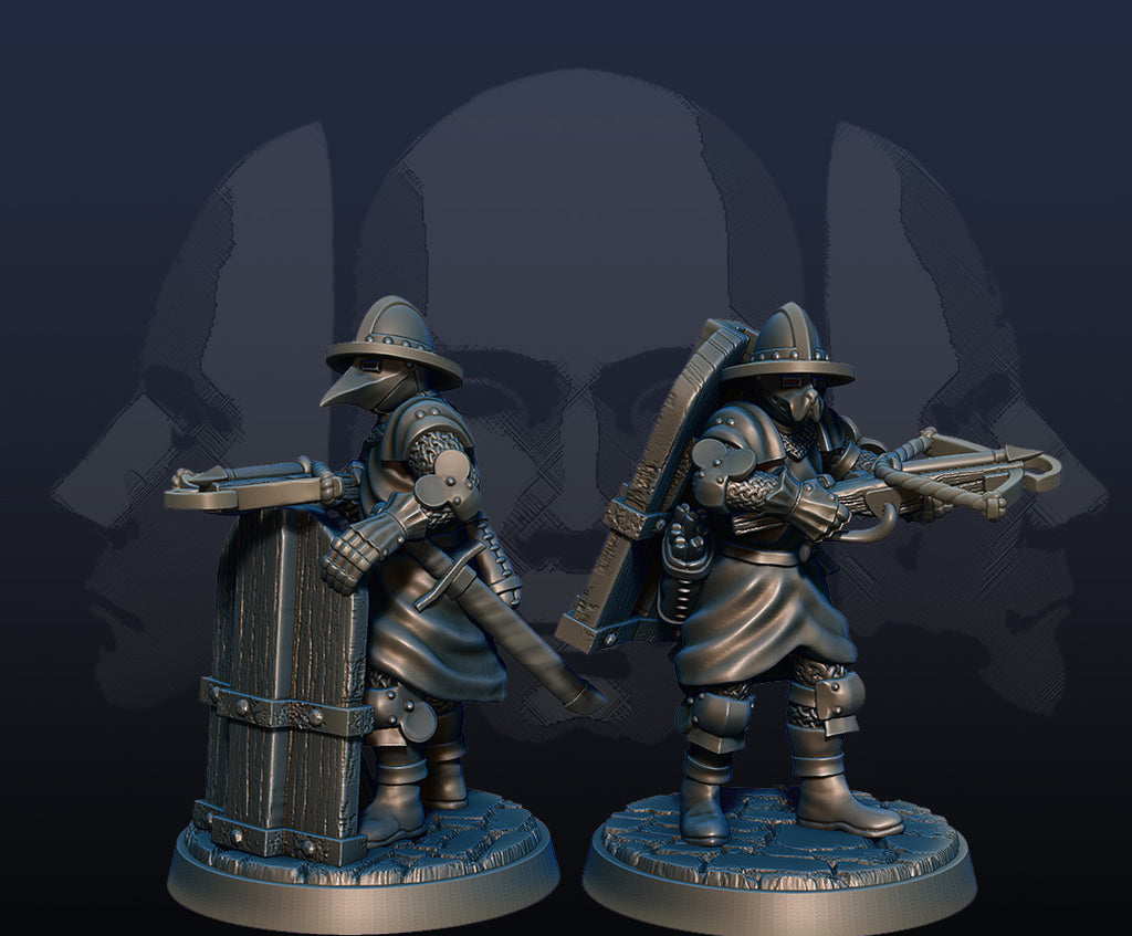Glassian Crossbowmen - Pavise Crossbowmen Infantry