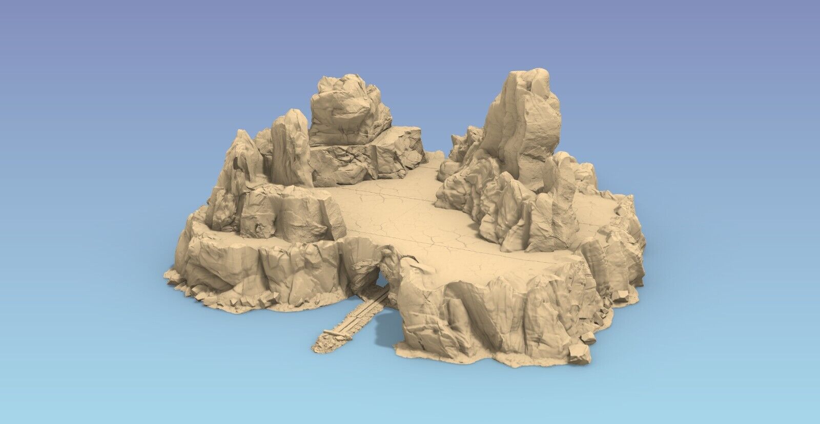 Giant 2 foot+ Plateau and Mountains Terrain