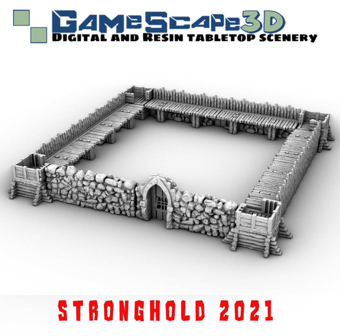 Stronghold on the Borderlands - Wooden Palisade Fort - Dungeons and Dragons Town