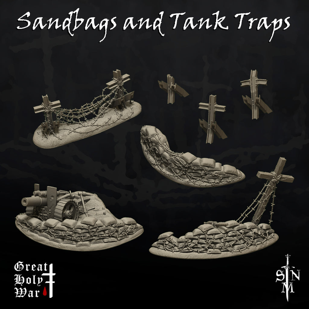 Great Holy War - Sandbags and Tank Traps - Crusading Trenches