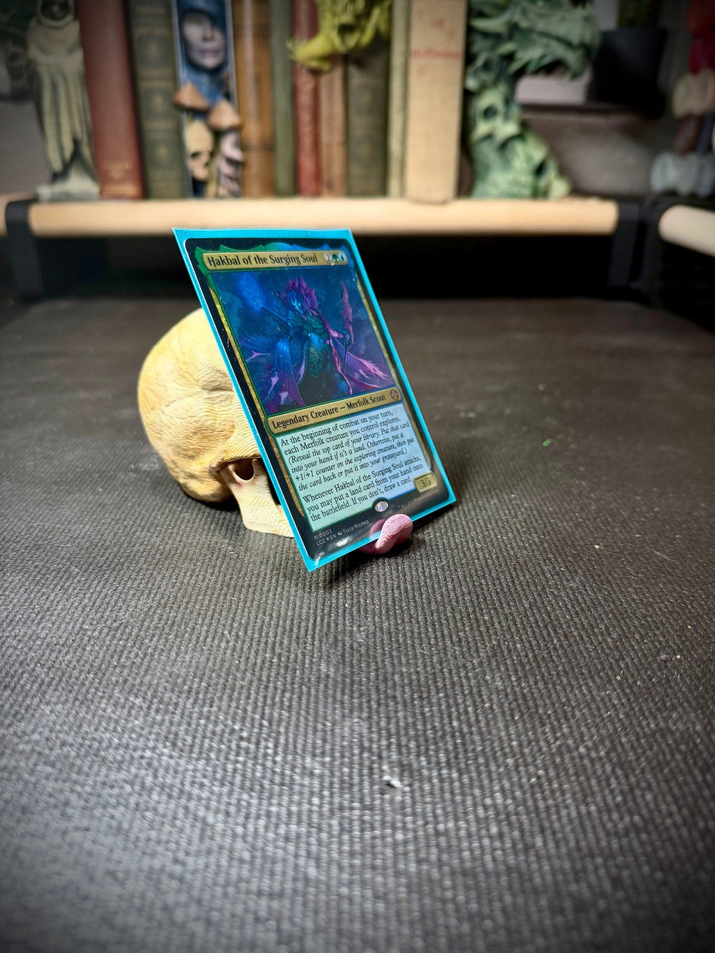 Skull Card & Phone Holder  - Fantasy Decor (unpainted)