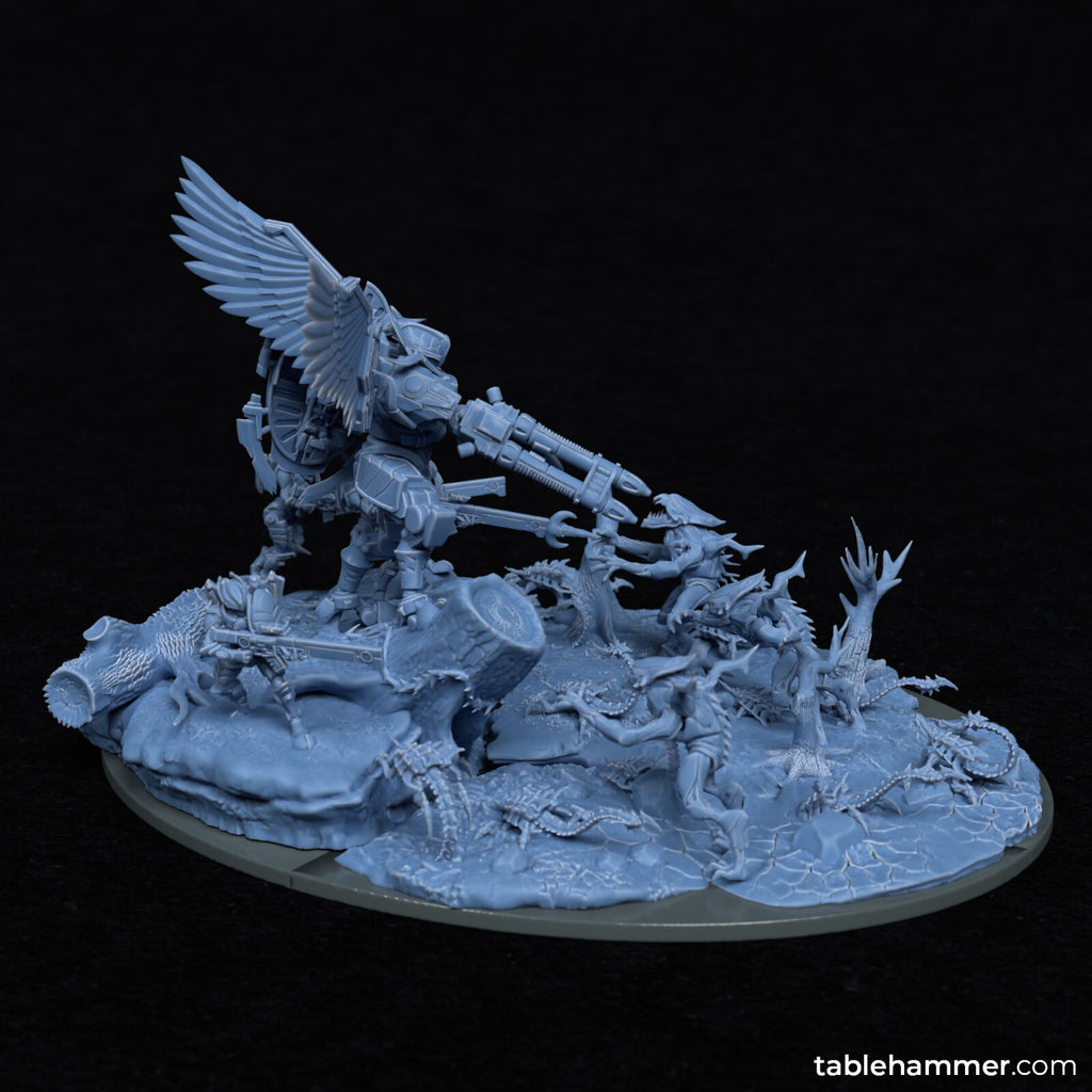 Hold the Line – Cinematic 3D printable sci-fi diorama