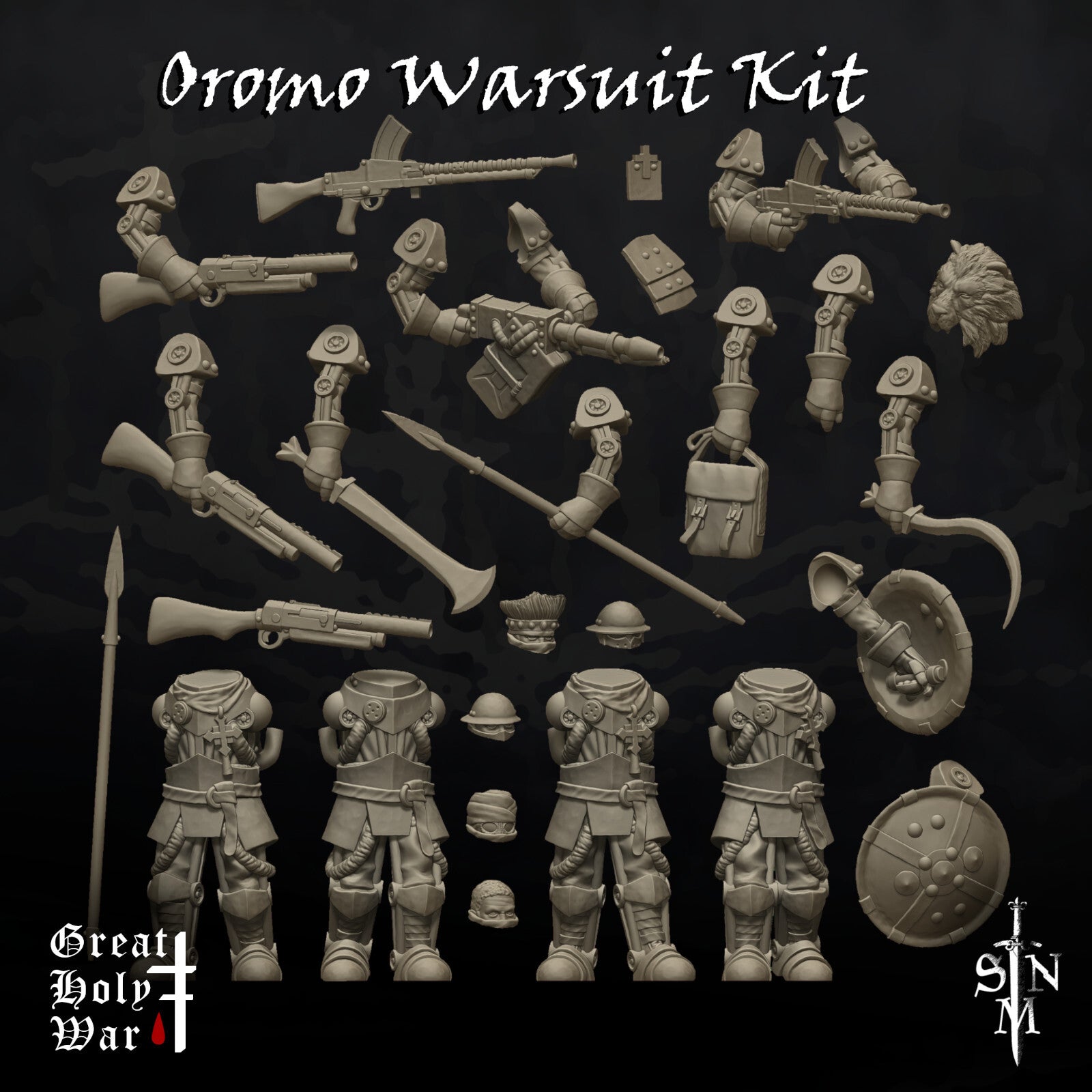 Oromo Warsuit Kit - Sultanate Brawlers - Mech Soldiers of the Grimdark