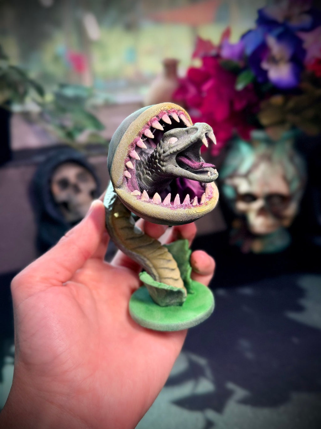 Piranha Snake Plant - Mario Style Chomper Plant (unpainted)