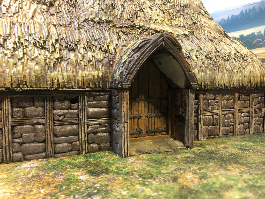 Rural Peasant Village - Dark Age Grass Huts - Country Hamlet Tabletop Terrain