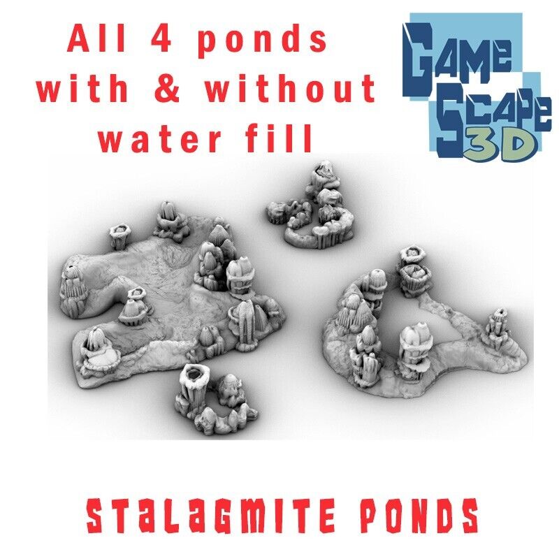 Stalagmite Ponds - Mini Liquid Terrain - Small Water Structures- Cavern Stills