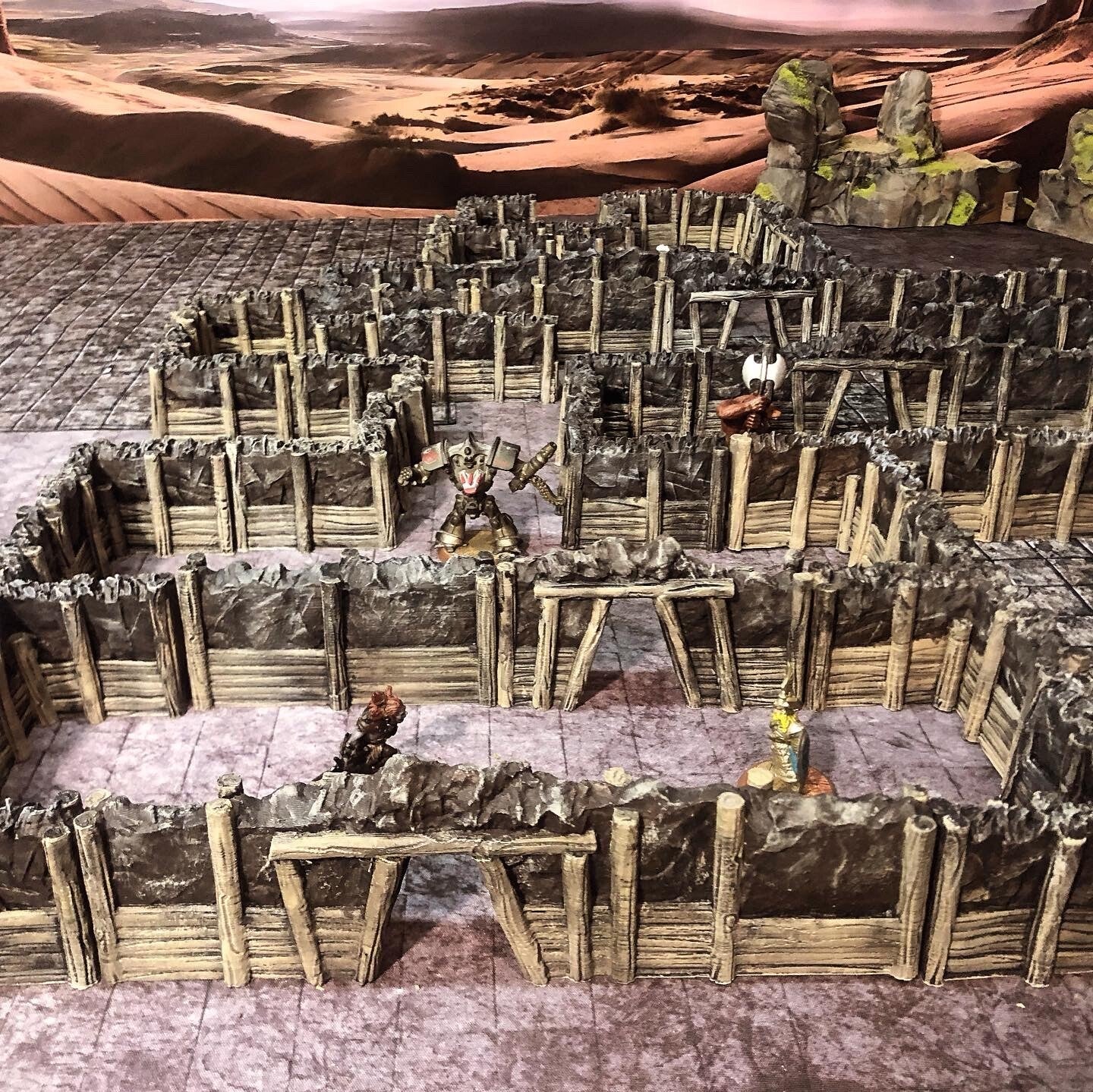 Interior Mine Walls15 Walls, modular with 6x2mm Magnet Slots