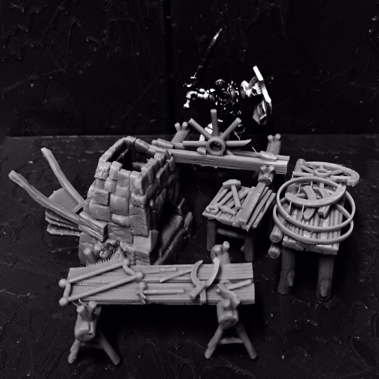 Wheel Wright and Small Smith - Work Benches - Ironworks - Blacksmith Tools