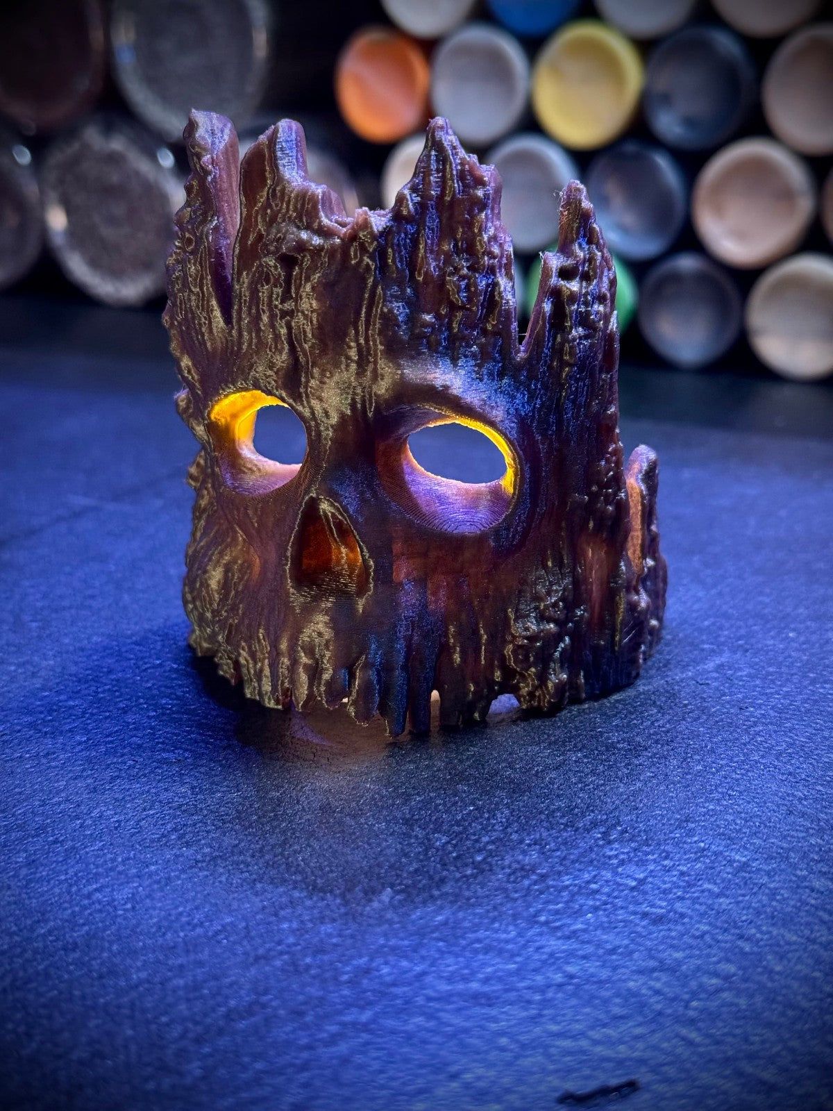The Deadwood Lantern - Creepy Mask of the Old Woods - Halloween Decor (unpainted)