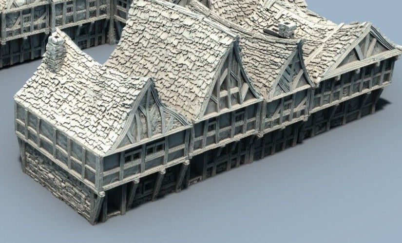 Timber Frame Row Houses   with Bits - Home Units for Village or Hamlet