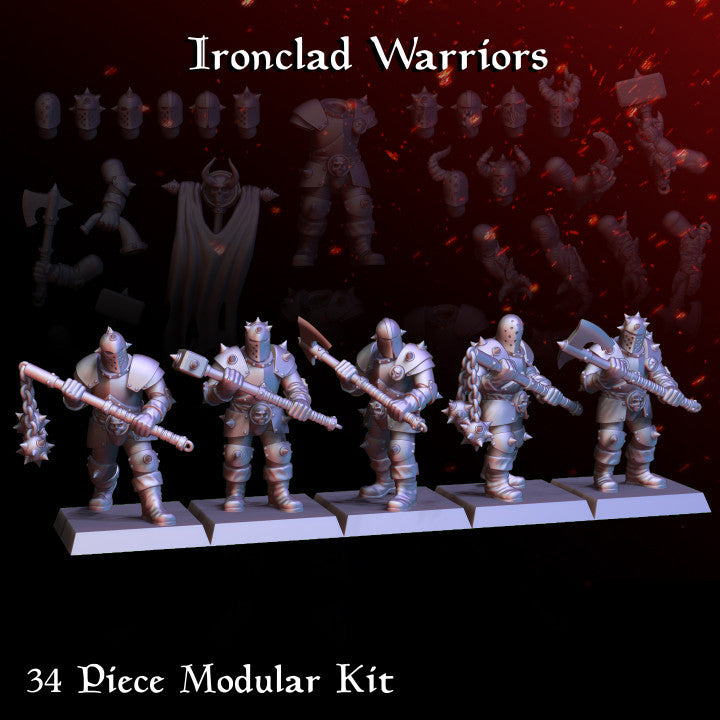 Ironclad Warriors - Chaos Loving Warriors - Dark Knights on Foot - Spike armor
