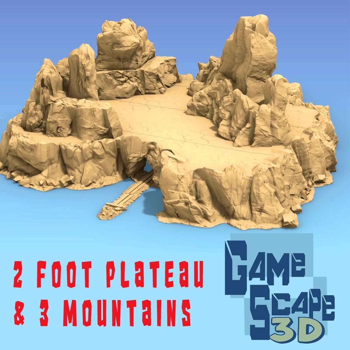 Giant 2 foot+ Plateau and Mountains Terrain