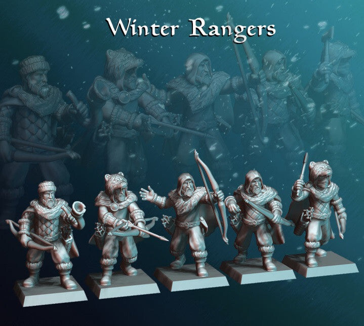 Winter Rangers - Frontier Scout Archers  - Northern Human Archers