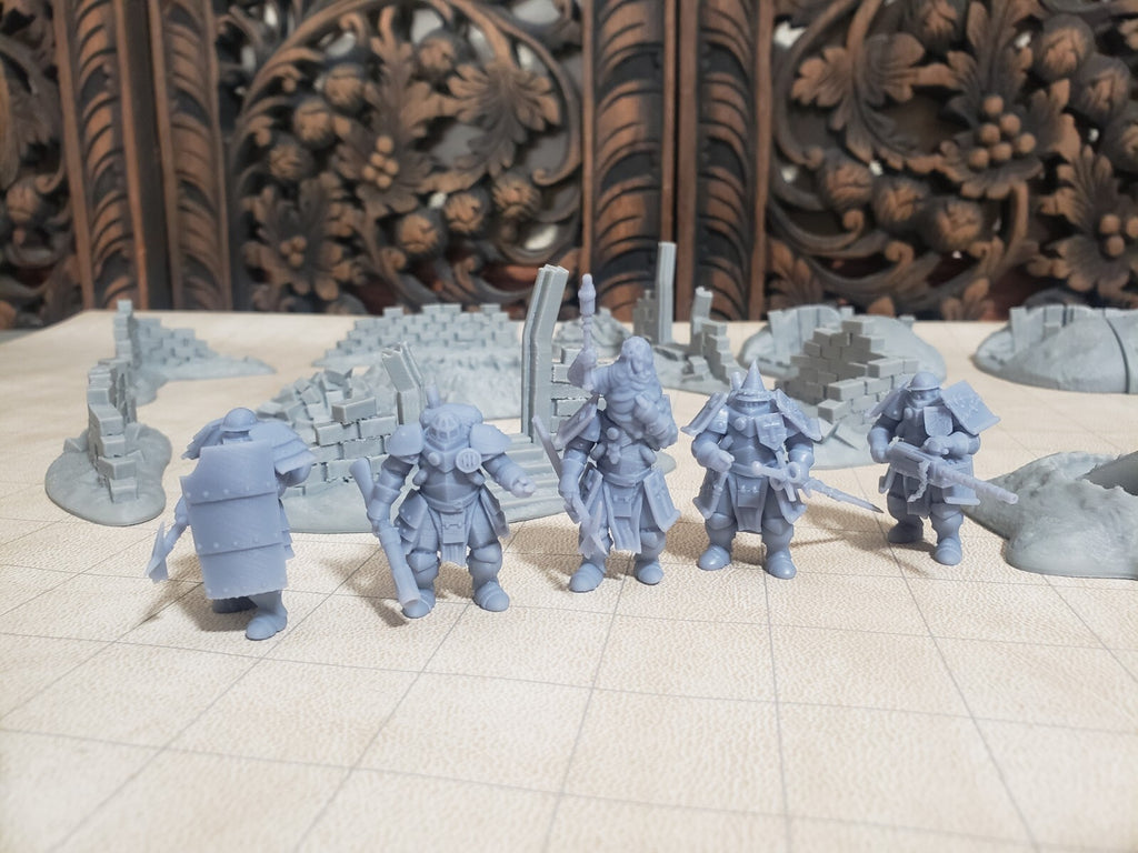 Heavy Infantry Kit - Annointed - Mechanized Grimdark Soldiers - Trench Crusaders