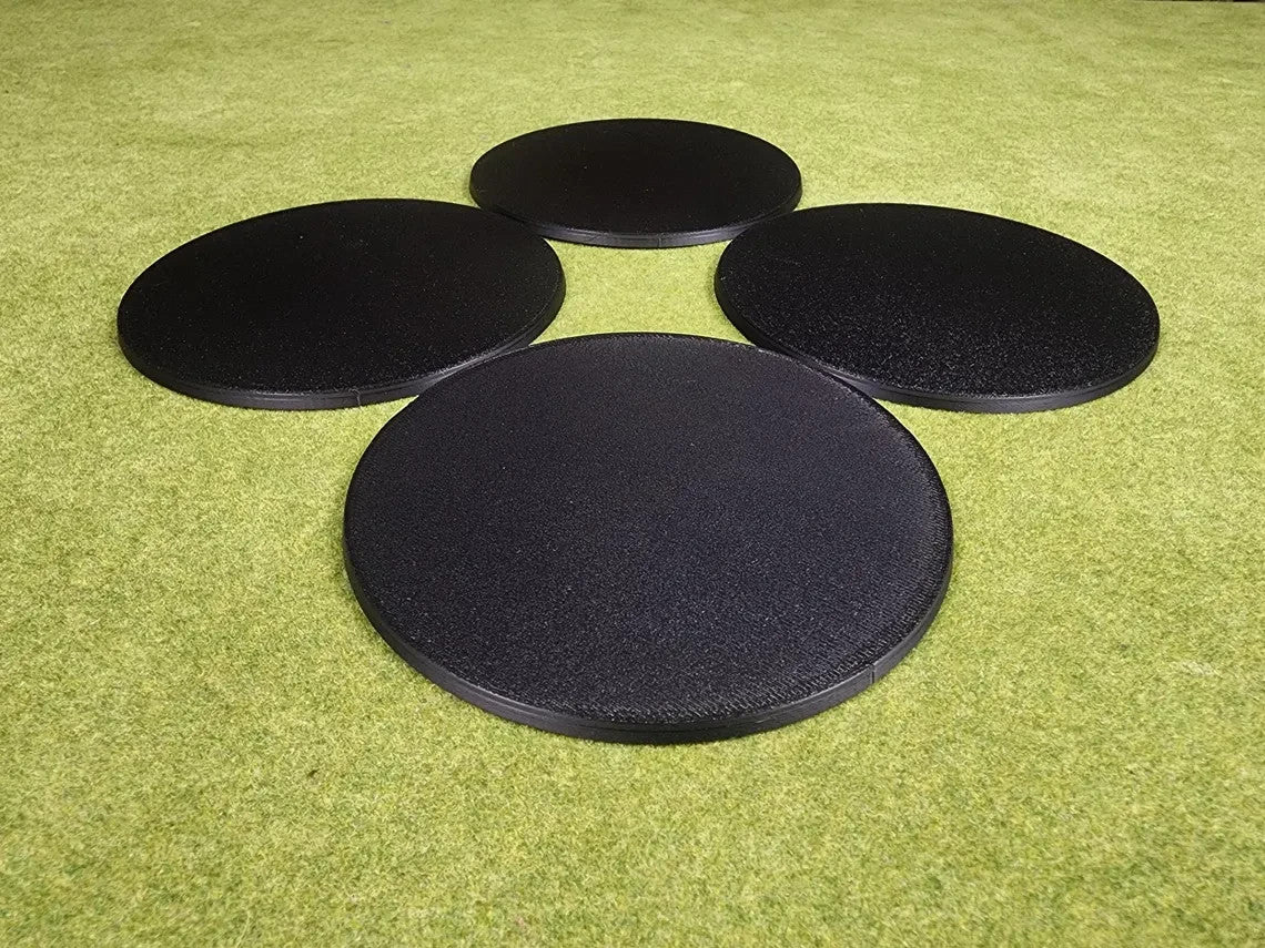130mm Round Bases - Plain Beveled Bases - Wargaming Old School Bases