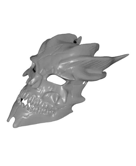 Skull Mask - Alien Demon Mask - Scary Skull Mask - Halloween Mask (unpainted)