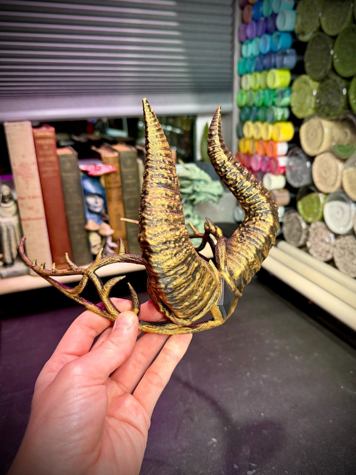 Horned Tiara - Cosplay - DnD Gift - Renaissance Crown (unpainted)