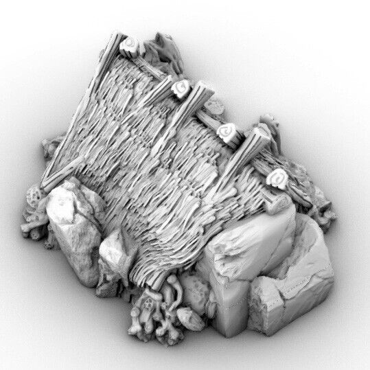 Goblin Swamp Shack - Mini Hut Terrain - Tent - Small Timber Home Encampment