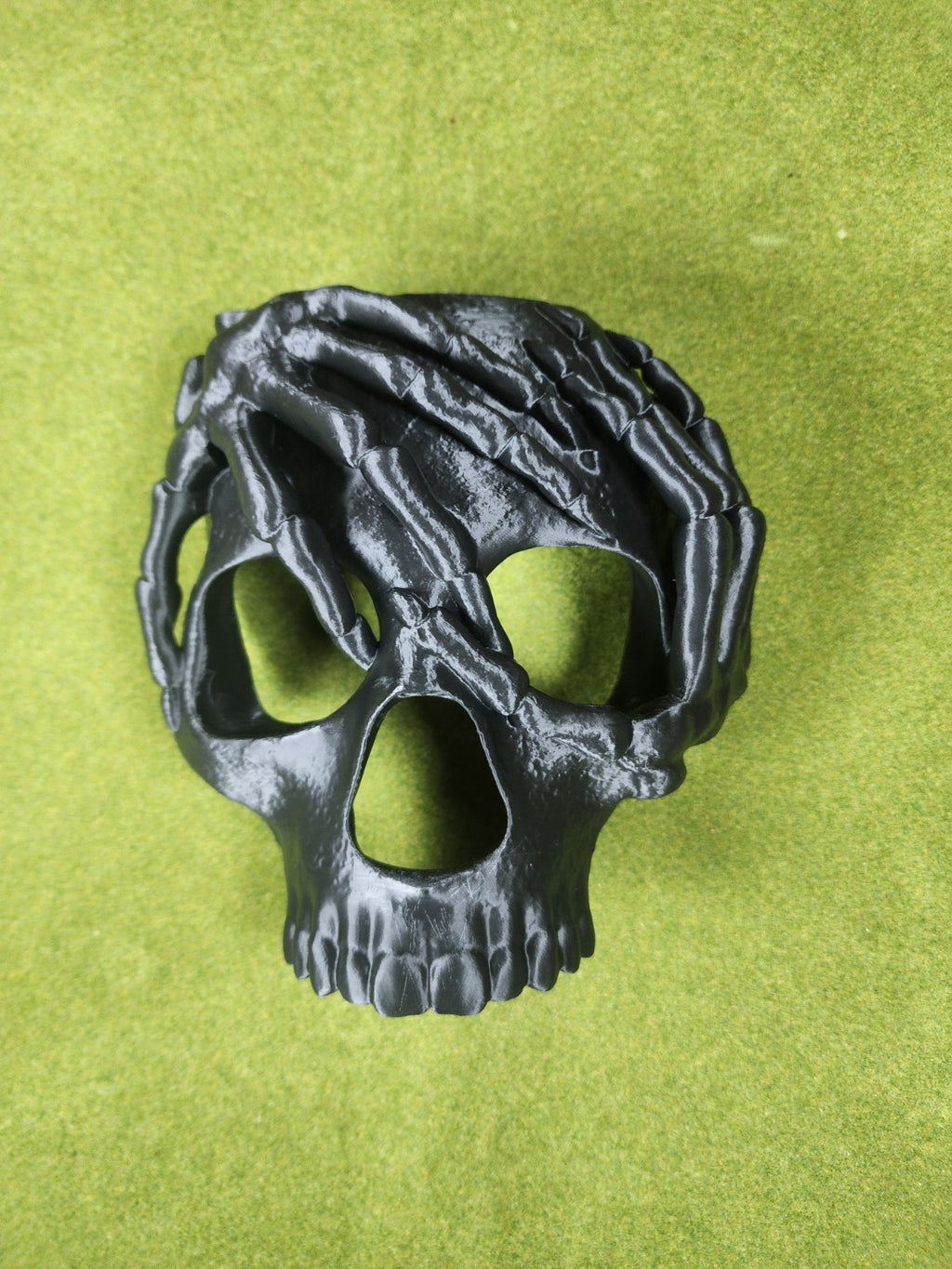 Skeleton Hands Skull Mask -Halloween Mask (unpainted)