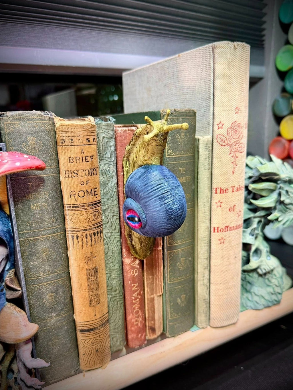 Seeing Snail  Spine Hugger - Gothic Decor - Book Decor (unpainted)