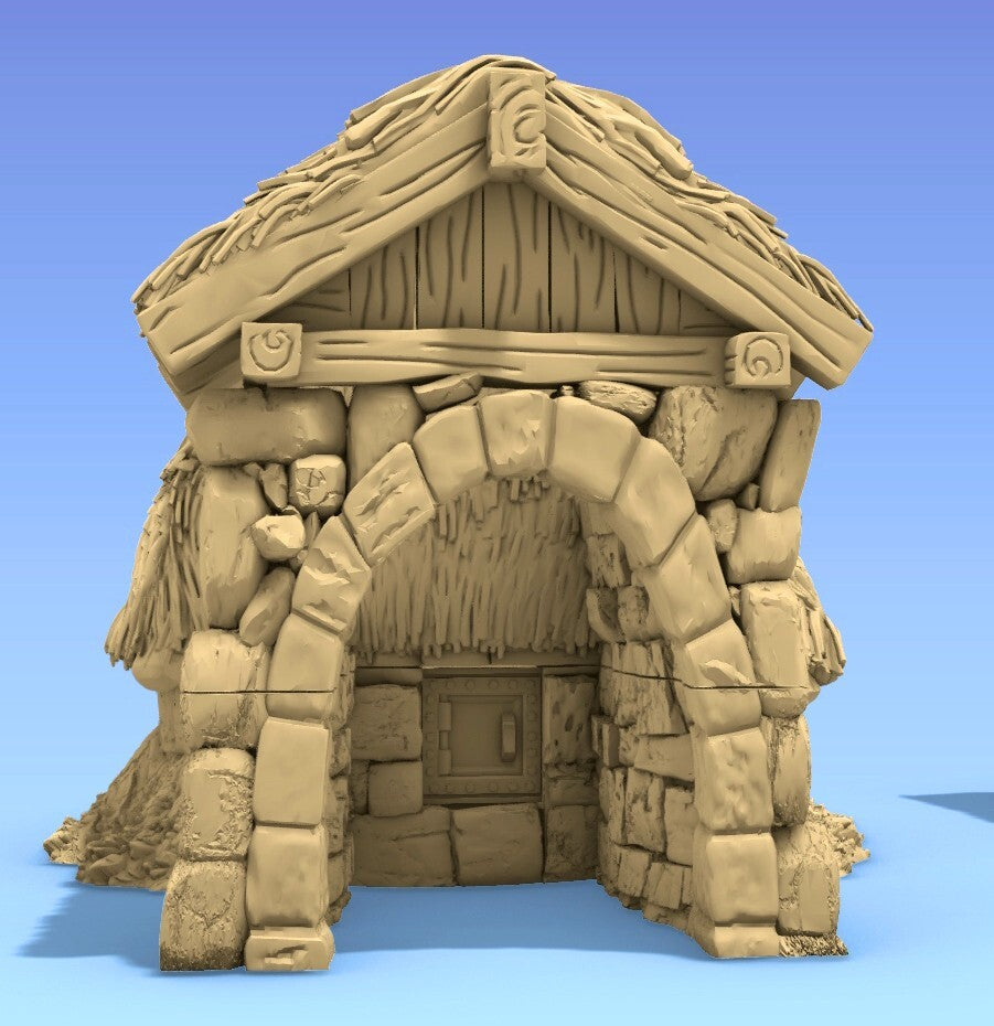 Ice and Grain Store Houses - Thatched Waterfront Granery - Storage Units