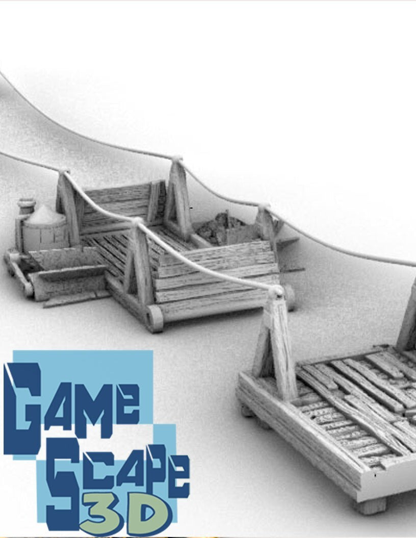 Darkage River Steam Ferry - Wooden Barge -Passage Boat -Tethered Crossing Device
